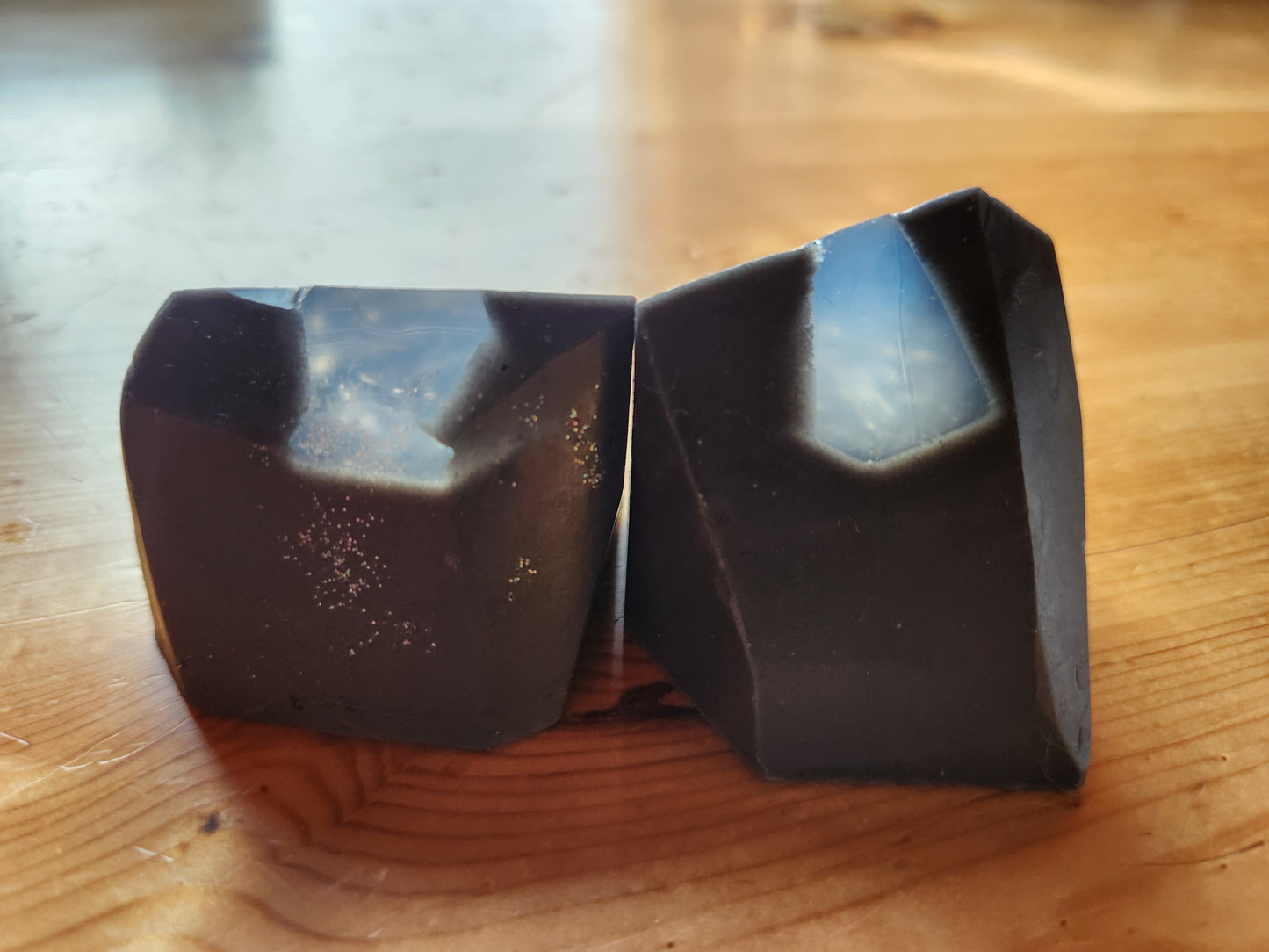 "Diamond in the rough" Charcoal gem soaps