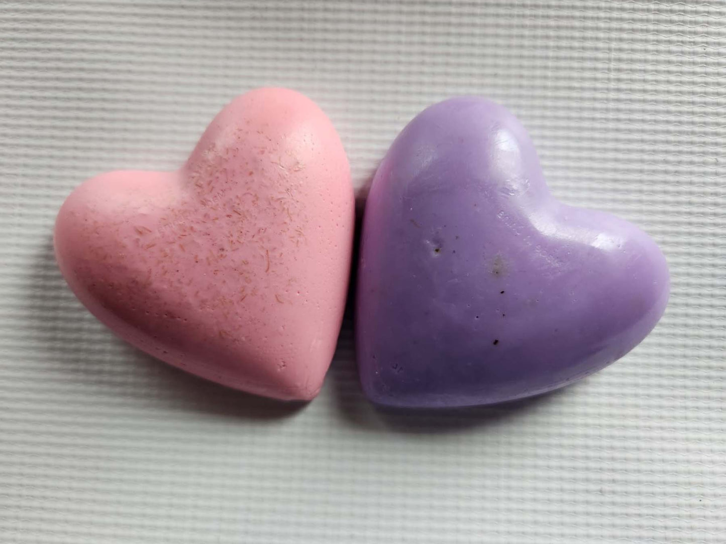2pc. - 4oz. Ground Luffa Lavender/Grapefruit heart set